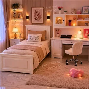 تخت خواب تک نفره نوجوان کلاسیک زیبا مبلمان آپادانا مدل 603157