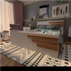 تخت دونفره ساده مبلمان آپادانا مدل 603176