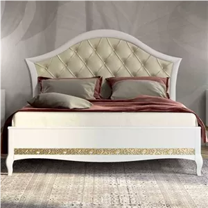 تخت خواب دونفره. رنگ سفید لمسه خور مبلمان آپادانا مدل 603334