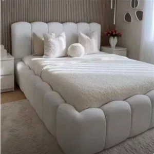 تخت خواب مدل تدی لمسه با پارچه تدی مبلمان آپادانا مدل 603734