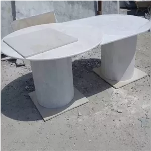 میز ناهار خوری سنگی مدرن دو استوانه مبلمان آپادانا مدل 604854