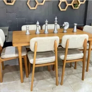 میز ناهارخوری چوبی مدل پرومکس 6نفره مبلمان آپادانا مدل 606252