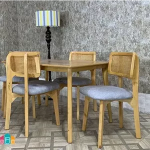 میز و صندلی ناهار خوری چهار نفره مدل پرومکس مبلمان آپادانا مدل 608439