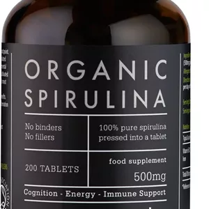 اسپیرولینا ارگانیک، ۲۰۰ قرصKiki Health Organic Spirulina, 200 Tablets