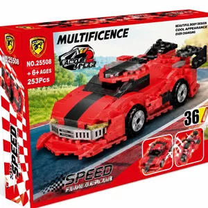 لگو ساختنی ماشین مسابقه‌ای قرمز Multificence مدل Famous Car 2