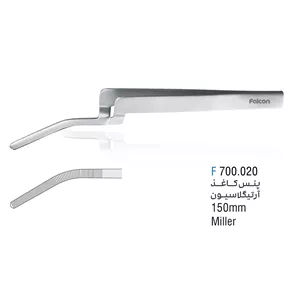 پنس کاغذ آرتیکولاسیون سر کج (Miller) - فالکن