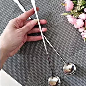 ملاقه بلند پارچ نقره‌ای