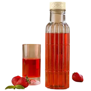 بطری آب شیشه ای لیمون مدل ساحل کد 1934