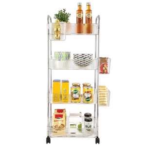ترولی 4 طبقه چرخدار کوچک لیمون کد 2374