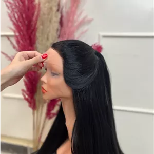 کلاه گیس راپنزل مشکی فرق متحرک