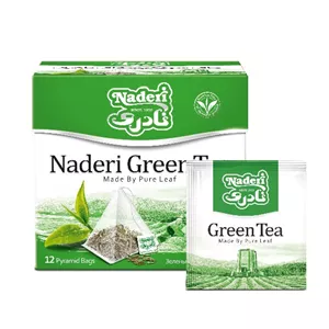 چای سبز کیسه ای هرمی نادری بسته 12 عددی