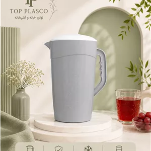 پارچ پلاستیکی درب‌دار طرح گل
