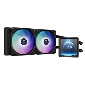 خنک کننده مایع پردازنده گیم دیاس مدل AURA GL240 LCD Black