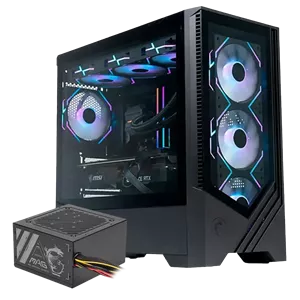 کیس و پاور گیمینگ ام اس آی مدل MAG FORGE M100A + MAG A500N-H