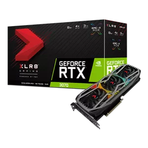 کارت گرافیک پی ان وای مدل RTX 3070 8GB XLR8 Gaming REVEL EPIC-X RGB Triple Fan Edition