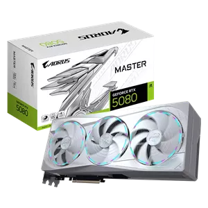 کارت گرافیک گیگابایت مدل AORUS GeForce RTX 5080 MASTER ICE 16G