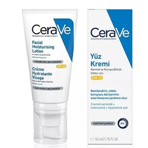لوسیون ضد آفتاب بی رنگ سراوی SPF50 مدل AM