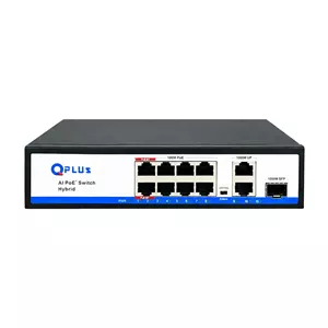 سوئیچ شبکه 11 پورت هیبرید کیوپلاس مدل PL-PH8002G-S1