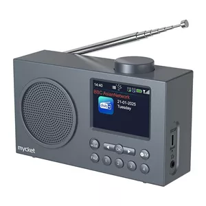 رادیو دیجیتال بلوتوثی قابل حمل برند Mycket مدل HS-D009 طوسی