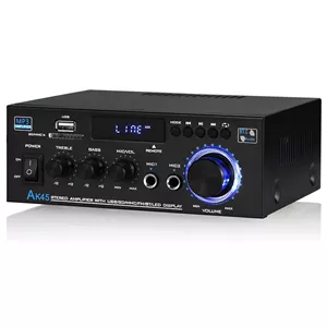 آمپلی فایر بلوتوثی Nobsound AK-45آمپلی فایر استریو 2 کاناله با USB، SD، FM و کارائوکه