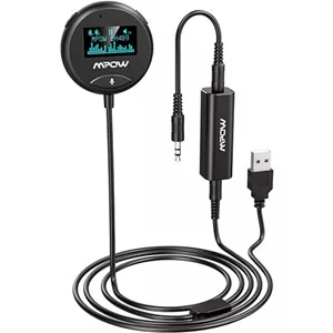 گیرنده بلوتوث موسیقی خودرو MPOW BH489BBluetooth 5.0، نمایشگر و تماس هندزفری