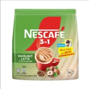 کافی میکس 3 در 1 نسکافه Nescafe مدل لاته فندق Latte Hazelnut ( بسته 15 عددی )