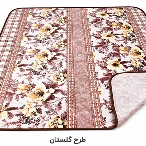 پتو دونفره دورو ابریشم گل برجسته