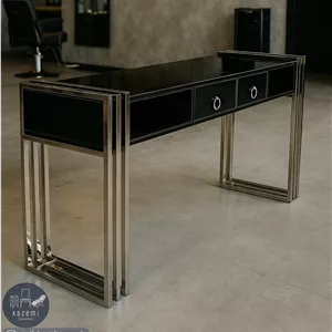 میز ناخن دو نفره پایه کروم