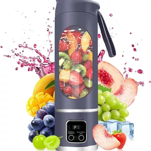 شیکر و اسموتی ساز شارژی HS-860 اورجینالمخلوط کن 12 تیغه برقی قابل حمل برای اسموتی و پروتئین شیک