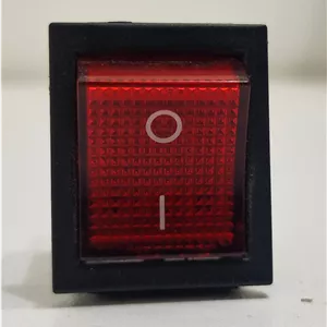 کلید تک پل پهن چراغ دار چهار فیش16A250V/25A125V KCD4 لوازم برقی