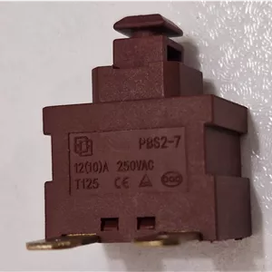 کلید جاروبرقی مدل 505 دو فیش 12A 250VAC (کلید روشن و خاموش جاروبرقی)
