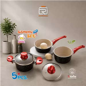 سرویس قابلمه 5 پارچه کودک اویز پلاس مشکی