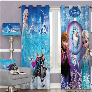 پرده پانچی کودک السا و آنا مدل 6595