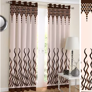 پرده شیک و ساده پذیرایی طرح ماهور