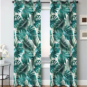 پرده پانچی طرح شلوغ مدل هاوایی