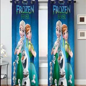 پرده دخترانه پانچی مدل FROZEN