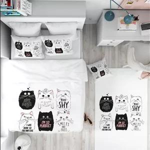 ست روتختی و ملحفه دخترانه حیوانات مدل CAT