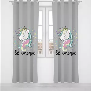 پرده پانچی دو تکه مناسب سیسمونی مدل BE UNIQUE