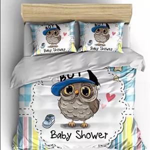 ست روتختی و ملحفه کشدار مدل BABY SHOWER