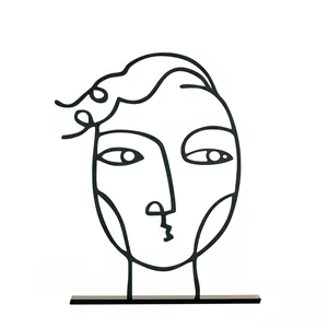 مجسمه مینیمال فلزی مدل تبسم و آرت پسر کد  7091 و 7092