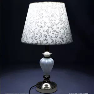 آباژور رومیزی پایه فلز و شیشه مدل آرامیس