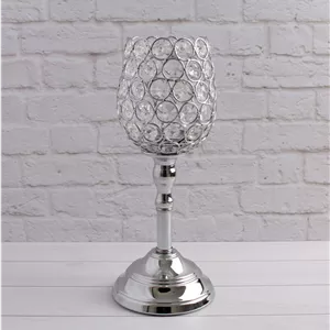 جاشمعی پایه دار سیلور طرح استوانه