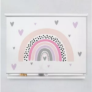 پرده شید دخترانه طرح رنگین کمان مدل Beautiful Rainbow