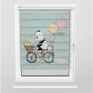 پرده زبرا اتاق کودک پسرانه طرح پاندا مدل Cute Panda
