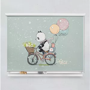 پرده شید کودک پسرانه طرح پاندا مدل Cute Panda
