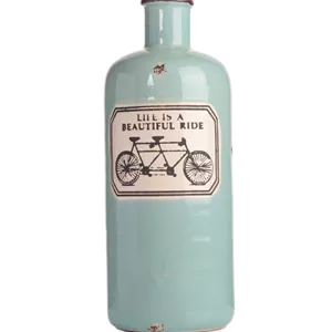 گلدان سرامیکی بزرگ آبی