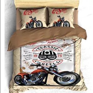 ست روتختی سه بعدی کارتنی مدل موتور