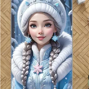 فرش اتاق دخترانه طرح السا و آنا مدل FROZEN