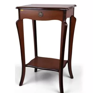 میز تلفن چوبی کلاسیک تک کشو مدل 122 