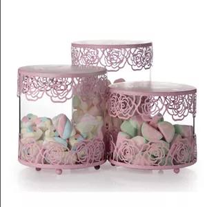 ست کندی باکس شیشه ای صورتی Sweet Home